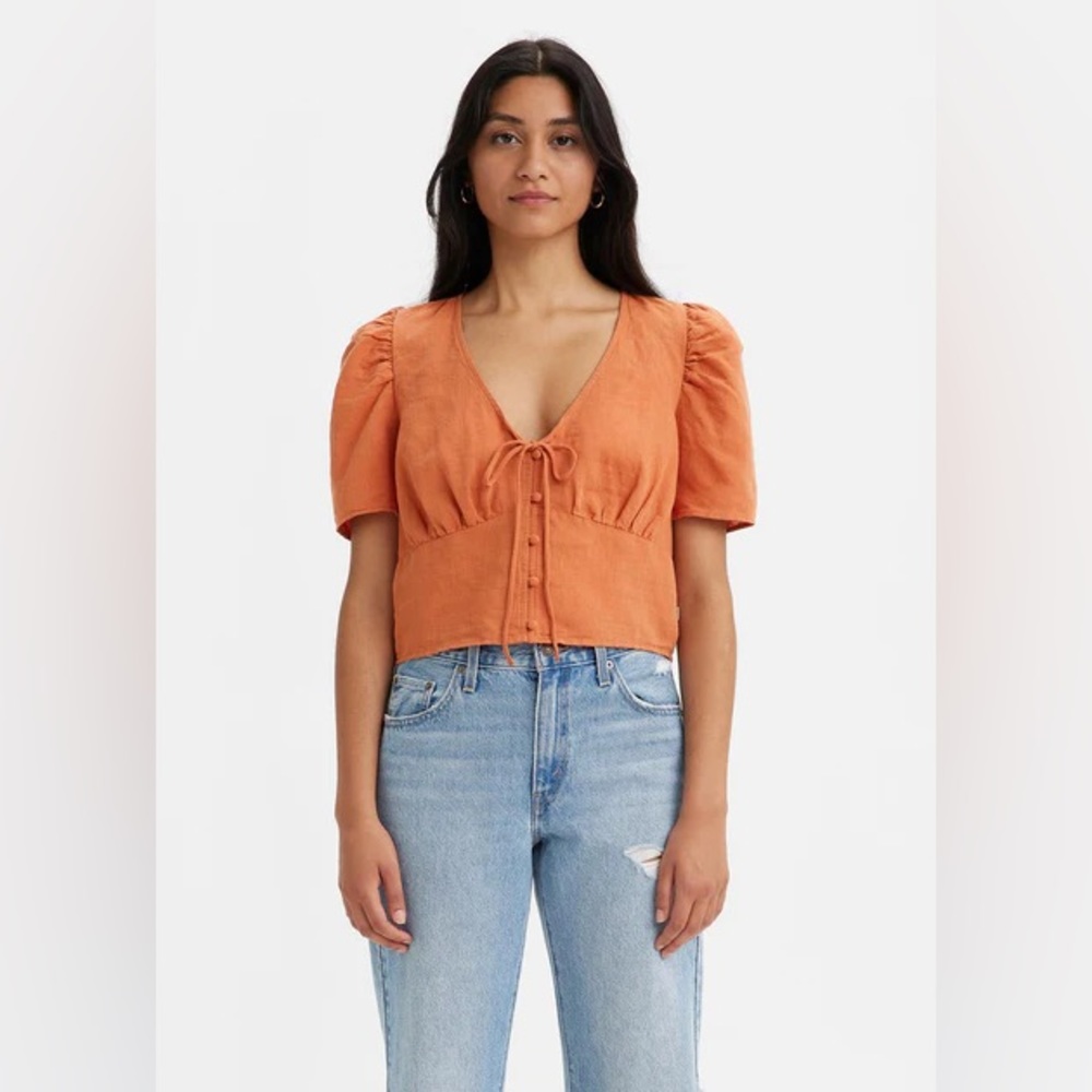 Levi’s short sleeve blouse (M) - Picture 2 of 10